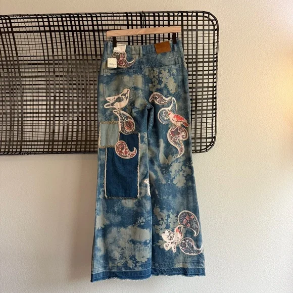 Free people Flying High Patched flare Jeans - Picture 8 of 9
